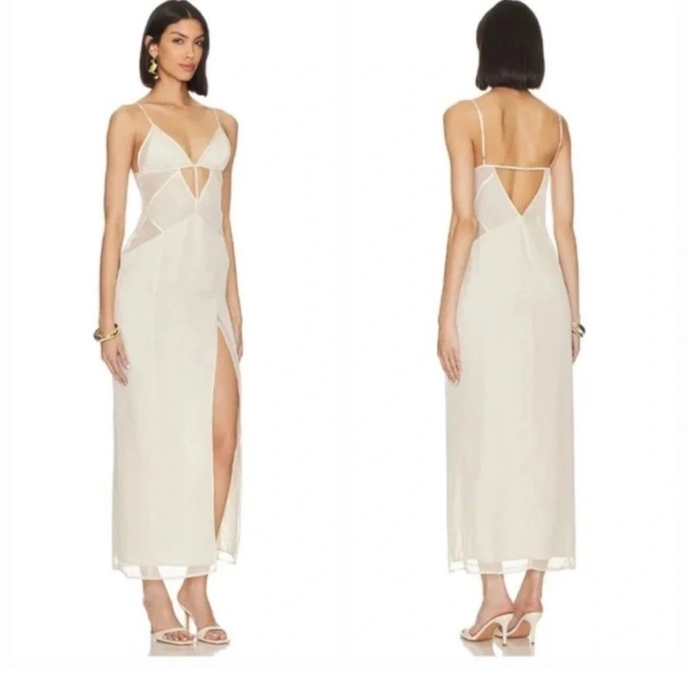 NBD Mika Maxi Dress in Ivory Size XS